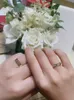 High version nail ring for men and women 18K classic rose gold love full sky star couple ring