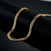 Todo o vintage longo corrente de ouro para homens corrente colar nova moda golds cor aço inoxidável grosso boêmio jóias colar masculino 302q
