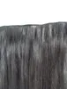 nieuw arriveer braziliaanse handgebonden steil haar inslag human hair extensions onbewerkte donkerbruine kleur8108869