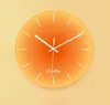 Horloges murales Joylove Nordic Sunset Clock Celebrity Ins Light Luxe Salon Salon Creative Creative Décoration Muet Simple Verre