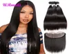 Indian Straight Virgin Hair Bundles With Frontal HD Transparent Lace Frontal Dhgate Cheap Remy Human Hair 3 Bundles With Frontal C1702848