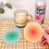 Gradient Acrylic Coasters Ins Anti-Slip Round Cup Pad Dining Table Placemat Cafe Desktop Decor Ornament Kitchen Bowl Mats