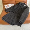 designer Shenzhen Nanyou High end MIU Home Autumn and Winter New Product Age Reducing Wool Plaid Series Fashion Set 832D