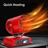 New 12V/24V Car Portable Auto Heater Defroster Fast Cars Windshield Defogger 360Electric Cooling Heating Fan