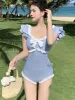 Cover-up coverups Women Sweet Bow AllMatch Tender Bandage Beach Style Sexig Chic Ruffles Populära enkelt mysiga nya sommarbadkläder ulzzang