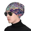 Bérets Boho Style Élégant Stretch Tricot Slouchy Bonnet Multifonction Crâne Chapeau Pour Hommes Femmes