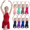 Stage Wear Kids Girls Ballet Leotard Dress Dance Class Gymnastics Workout Lyrical Contemporary Ballerina Costume Performance