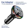 New Bluetooth 5.0 FM Transmitter Handsfree Car Modulator Mp3 Player USB Fast Charger Cigarette Lighter Radio Music Adapter
