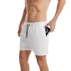 Шорты для бега, мужские дышащие спортивные шорты для фитнеса, летние повседневные быстросохнущие плавки на шнурке с 2 карманами