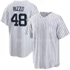 2 Jeter 99 판사 야구 유니폼 Kingcaps Cool Base Jersey 22 Soto 11 Volpe 48 Rizzo 27 Stanton 7 Mantle 4 Gehrig 4 Gehrig 45 Cole 스포츠 도매 인기 Dhgate