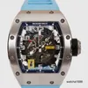 캐주얼 시계 패션 손목 시계 rm 손목 시계 RM030 자동 기계식 시계 RM030 남성 메뉴 티타늄 합금 시계 날짜 중공 파워 리저브 자동.