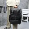 Backpack PU Fashion Solid Designer Style Versatile Sense Of Luxury For Men 2024 Casual Ski Bag Large Capacity