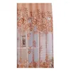 Cortina 1 peça flor jacquard tule janela cortina renda bordada oca pura voile cortinas quarto varanda sala de estar decoração