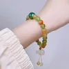 Strand Natuurlijke Agaat Kristal Armband Retro vrouwen Jade Kalebas Veiligheidsring Kraal Armbanden Zakelijke Bruiloft Sieraden Geschenken