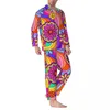 Męska odzież sutowa Trippy hipis piżama