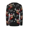 Pullover Maglieria di Natale 2023 Inverno Donna Maglione di Natale Pullover casual Top Natale Alce Cartoon Donna Natale maglione brutto