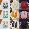 Gai designer tofflor sandaler mode utomhus plattform skor klassiska klämda strandskor alfabet tryck flip flops sommar platt casual skor gai-29