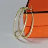 Senlissi 18 K Gold diamond Hoop Earrings For Women 925 Sterling Silver Original Fashion Earring Rings Real gold 240318