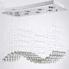 Chandeliers Wavy Crystal Chandelier Home Decoration Luxury Suspension Luminaire Living Room Dining Bedroom Pendant Lamps For Ceiling