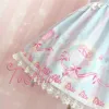 لباس الحلو الحلو اللطيف امرأة JSK لوليتا فستان الصيف Summer Sumperendess Chiffon Dress Dress Bows Lace Trim