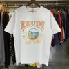 Rhude t shirt mężczyzn designerskie koszule 2024 Summer gorący rhude tshirt męskie koszulki damskie krótkie rękawy Top luksus