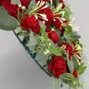 Decorative Flowers Valentines Day Heart Shaped Wreath Garland Lifelike Floral For Bedroom Home Tree Living Room Wall