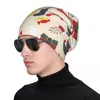 Berets Christmas Traditional Pattern Year Vector Stylish Stretch Knit Slouchy Beanie Cap Multifunction Skull Hat For Men Women