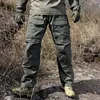 Pantalon cargo tactique hommes multi-poches pantalon militaire résistant à l'usure entraînement en plein air randonnée pêche pantalon ample décontracté Male240305