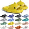 Kostenloser Versand Designer Shark Slides One Sandale Slipper für Männer Frauen GAI Sandalen Pantoufle Pantoletten Männer Frauen Hausschuhe Trainer Flip Flops Sandalen Farbe 9 Trendings