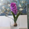 Decorative Flowers Lifelike Silk Flower Hyacinth Artificial Plants With Bulb Simulation Leaf Simulated 2024305