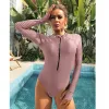 Swimwear 2023 Surfing Sport Swimsuit One Piece Long Sleeves Women Swimwear Skeleton Zipper High Quality Bath Suit Halloween Costumes