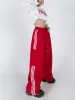 カプリスJMPRSストライプ女性カーゴパンツアメリカンスタイルハイウエストファッションY2Kストリートウェアルーズワイドレッグパンツ女性ヒップホップスウェットパンツ