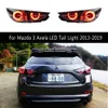 For Mazda 3 Axela 5-Door LED Tail Light Brake Reverse Parking Running Lights Streamer Turn Signal Taillight Assembly 13-19 Car Styling