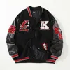 Męskie kurtki inflacja Vintage Vintage Baseball Kurtka Męska Kurtka Bomber Kurtka Bomber Kurtka baseballowa Unisex Hip Hop Płaszcz 230321