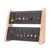 Bolsas de joyería Soporte de exhibición Anillos en rack Collar Organizador Pulsera Almacenamiento Soporte de madera para tienda Gafas Piercings Venta