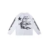 24SS Mens Designer Long T Shirts Women Long sleeve Hellstar Studios Records Crewneck tee Print Men Casual Long sleeve Street Long Top