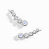 Stud Earrings S925 Sterling Silver Moonstone - Arise Climbers