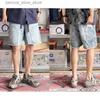 Shorts pour hommes 2023ss short en denim lavé de haute qualité pour pantalons décontractés pour hommes Y2k vêtements de rue Techwear Survêtements pantalons pour vêtements pour hommes Q240305
