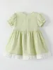 kids baby girls dress summer green clothes Toddlers Clothing BABY childrens girls purple pink summer Dress J86b#