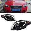 Auto Car Head Lights Parts For Audi A4 2005-2008 A4L B7 LED Front Headlight Replacement Angel Eye Signal Headlight