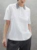 Рубашки Новые хлопковые белые рубашки поло для женщин. Модные топы с короткими рукавами для гольфа. Тонкая женская одежда для гольфа. Офисный женский брендовый дизайн.
