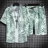 Men's Tracksuits Beach Clothes For Men 2 Piece Set Quick Dry Hawaiian Shirt and Shorts Set Men Fashion Clothing Printing Casual Outfits Summer J240305