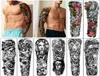 Metershine 46 Sheets Full and Half Arm Waterproof Temporary Fake Tattoo Stickers of Unique Imagery or Totem Express Body Art for M2355853