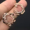 Boucles d'oreilles Rose pour femmes, Version haute, à la mode et polyvalentes, légères, de luxe et Design de Niche avec un sens du Design