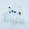 QBSOMK PYREX GLASS HOOSHS OLJE BURNER PIPE TOBACCCO CLEAR Color Quality Pipes Transparent fantastiska rörrör Nagelspetsar