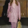 Women's Leather For Lambskin MiniMalist Collarless Fit 2024 Autumn/winter Dopamine Pink Genuine Suit Jacket
