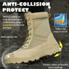 Utomhusskor Sandaler Combat Boot Men Kvinnor som klättrar träning Vattentät stabil Slip Autumn Tactical Boots Outdoor Handing Breattable Mesh Army Shoes YQ240301