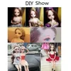30cm Fashion Beautiful Girls Doll 3D Eyes Princess Babi Dolls Plastic DIY for 20 Joint Model BJD 240301