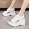 Sandallar Kadınlar Sıradan Mesh Nefes Alabilir Sport 2023 Yaz Moda Su Geçirmez Açık Ayak Toe Sneakers Ladies Platform Ayakkabıları Artı Boyut 41H2435