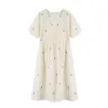 Dresses Maternity Long Dress Summer Fashion Elegant A Line Slim Waist Loose Clothes for Pregnant Women Casual Pregnancy